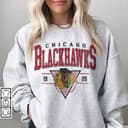 Vintage 90s Chicago Blackhawks Sweatshirt Chicago Blackhawks Unisex T-shirts Long-sleeved T-shirts Gifts For Blackhawks Hockey Fans Shirt Comfort Colors 1 small thumbnail