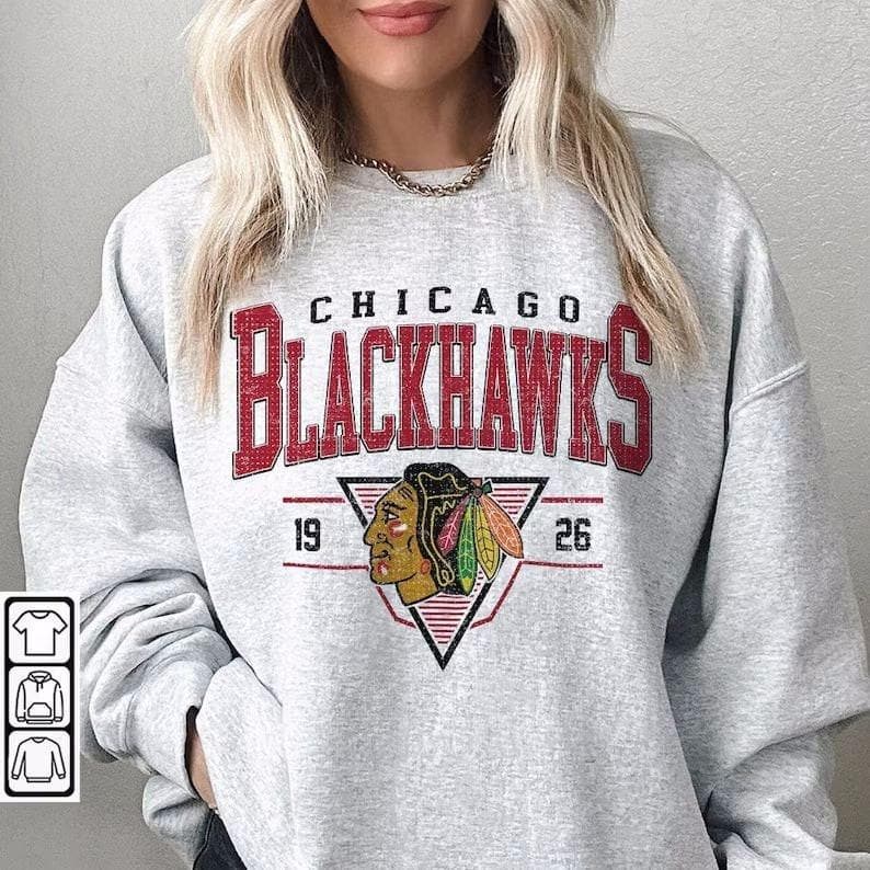 Vintage 90s Chicago Blackhawks Sweatshirt Chicago Blackhawks Unisex T-shirts Long-sleeved T-shirts Gifts For Blackhawks Hockey Fans Shirt Comfort Colors – image 1, Chicago Blackhawks Tee, Chicago Blackhawks Merch, Chicago Blackhawks Shirt, Chicago Blackhawks Sweatshirt, Chicago Blackhawks Hoodie, Chicago Blackhawks Clothes