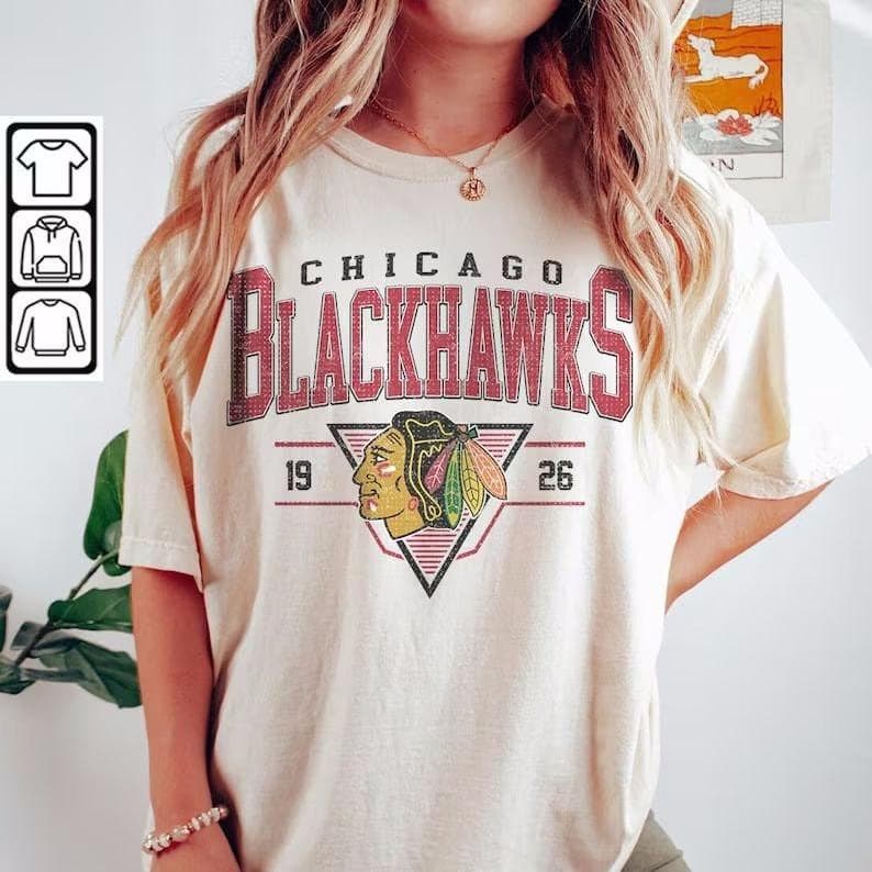 Vintage 90s Chicago Blackhawks Sweatshirt Chicago Blackhawks Unisex T-shirts Long-sleeved T-shirts Gifts For Blackhawks Hockey Fans Shirt Comfort Colors – image 3, Chicago Blackhawks Tee, Chicago Blackhawks Merch, Chicago Blackhawks Shirt, Chicago Blackhawks Sweatshirt, Chicago Blackhawks Hoodie, Chicago Blackhawks Clothes
