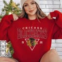Vintage 90s Chicago Blackhawks Sweatshirt Chicago Blackhawks Unisex T-shirts Long-sleeved T-shirts Gifts For Blackhawks Hockey Fans Shirt Comfort Colors 2 small thumbnail