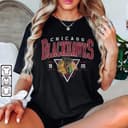 Vintage 90s Chicago Blackhawks Sweatshirt Chicago Blackhawks Unisex T-shirts Long-sleeved T-shirts Gifts For Blackhawks Hockey Fans Shirt Comfort Colors 4 small thumbnail