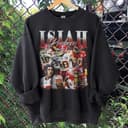 Camiseta estilo gráfico vintage 90s Isiah Pacheco, camiseta Kansas City football, oversized 2 small thumbnail