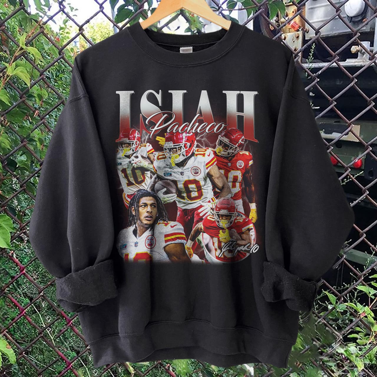 Camiseta estilo gráfico vintage 90s Isiah Pacheco, camiseta Kansas City football, oversized – image 2, Isiah Pacheco Tee, Isiah Pacheco Merch, Isiah Pacheco Shirt, Isiah Pacheco Sweatshirt, Isiah Pacheco Hoodie, Isiah Pacheco Clothes