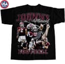Vintage 90s Johnny Manziel Graphic Oversized 2-Sided Football T-Shirt 1 small thumbnail