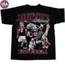 Vintage 90s Johnny Manziel Graphic Oversized 2-Sided Football T-Shirt 2 small thumbnail