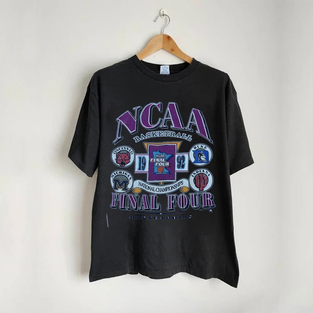 Vintage 90S NCAA Final Four Single Stitch T-Camiseta Championship Final Four Camiseta Gift For NCAA Fan – image 2, Final four shirts, final four t shirts, final four tee shirts, final 4 shirt, Vintage 90S NCAA Final Four