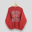 Sudadera Vintage 90s Ohio State Buckeyes NCAA para Fan de Fútbol 1 small thumbnail