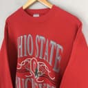 Sudadera Vintage 90s Ohio State Buckeyes NCAA para Fan de Fútbol 2 small thumbnail