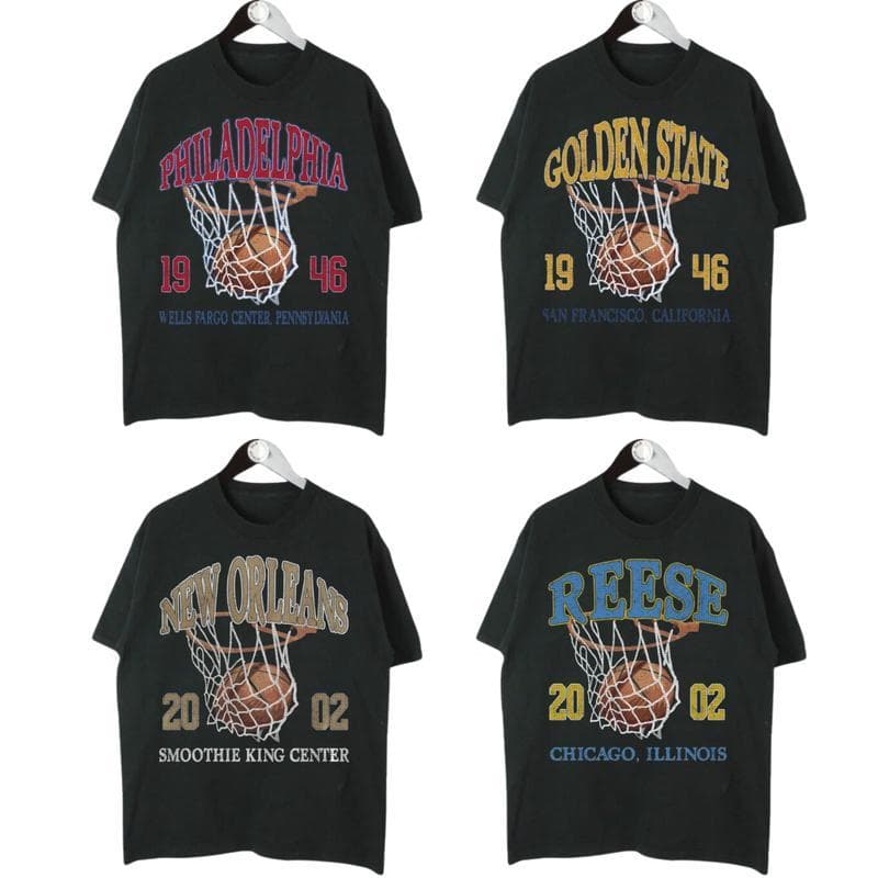 Vintage 90s Retro All Teams Basketball Graphic T-Shirt Unisex – image 1, NBA Tee, Los Angeles Lakers Tee, Golden State Warriors Tee, Chicago Bulls Tee, Cleveland Cavaliers Tee, Boston Celtics Tee, Miami Heat Tee