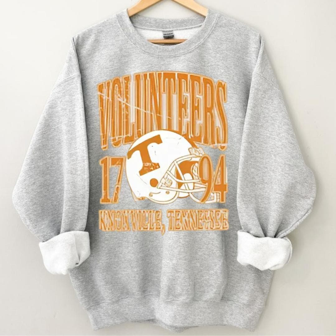 Vintage 90s Volunteers Football Sweatshirt & T-Shirt Game Day – image 1, Tennessee Volunteers Tee, tennessee football shirts, vols shirt, tennessee vols t shirt, tennessee football sweatshirt, tennessee volunteers t shirt, tennessee vols tee shirts