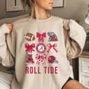 Vintage Alabama Roll Tide Football Coquette NCAA Unisex Sweatshirt 1 small thumbnail