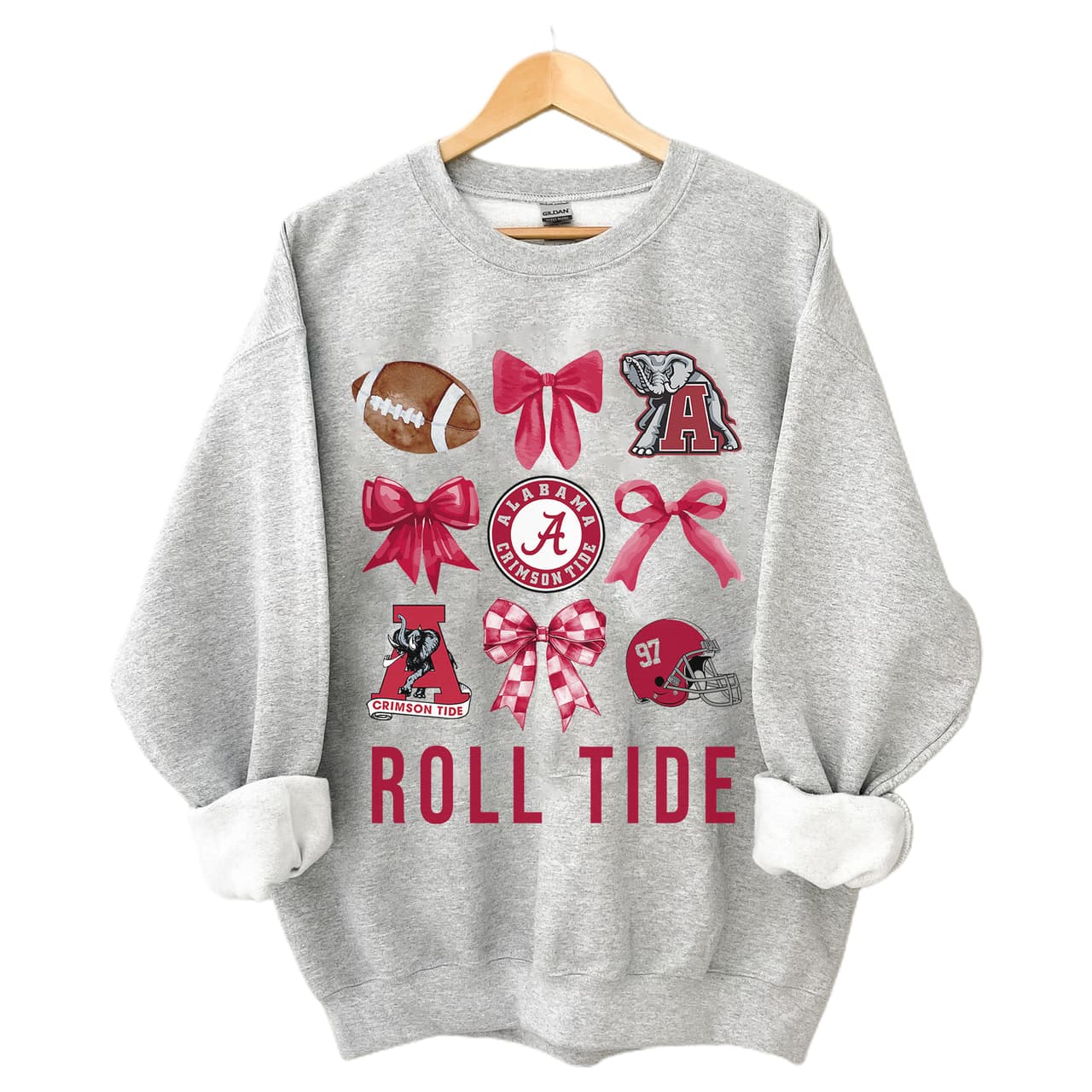 Vintage Alabama Roll Tide Football Coquette NCAA Unisex Sweatshirt – image 2, Alabama Crimson Tide Tee, alabama football clothing, alabama crimson tide shirt, alabama shirts, alabama football shirts, alabama football sweatshirt, alabama tee shirts