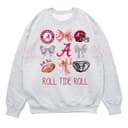 Vintage All Universitaria Fútbol Americano Teams Bows Inspirado Sudadera, Coquette Fútbol Americano Camiseta, Gameday Clásico Hoodie, Vintage Cuello Redondos Sweater 3 small thumbnail