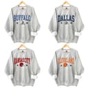 Vintage All Football Team With Big Words Logo Sweatshirt , Hometown Football Tee, Vintage Graphic Hoodie, Football Fan Gift 1 small thumbnail