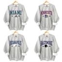 Vintage All Football Team With Big Words Logo Sweatshirt , Hometown Football Tee, Vintage Graphic Hoodie, Football Fan Gift 3 small thumbnail