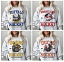 Vintage All Hockey Mascot Teams Crewneck, Gildan All Hockey Teams Sudadera, Hockey USA Pro Fan Gift 1 small thumbnail