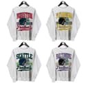 Vintage Todos los equipos Fútbol americano Big Words Logo Ash Sudadera, Hometown Fútbol americano Sudadera, Fútbol americano Thowback Vintage Todos los equiposs Sudadera, Vintage Graphic Tees, Vintage Crewnecks, Graphic Camisetas, Unisex Sudaderas 3 small thumbnail