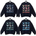 Vintage All Team Football Bows Inspired Crewneck Sweatshirt, Vintage Football Coquette Sweatshirt, Vintage Crewnecks, Coquette Gift For Christmas Unisex Shirt 3 small thumbnail