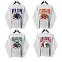 Sudadera Vintage con Logo de Todos los Equipos de Fútbol, Sudadera Retro Hometown Football, Estilo Crewneck 3 small thumbnail