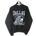Vintage All Team Football Sweatshirt: Big Words Logo Graphic Unisex 3 small thumbnail
