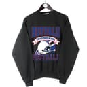 Vintage All Team Football Sweatshirt: Big Words Logo Graphic Unisex 4 small thumbnail