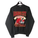 Vintage All Team Football Sweatshirt: Big Words Logo Graphic Unisex 2 small thumbnail