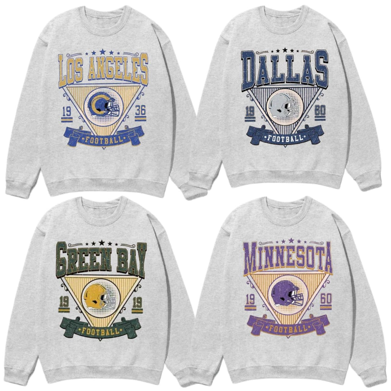 Vintage All Team Football Sweatshirt with Big Words Logo, Graphic Tees for Football Fans, Vintage Sweatshirt Football Hoodie – image 1, NFL Tee, San Francisco 49ers Tee, Dallas Cowboys Tee, Detroit Lions Tee, Kansas City Chiefs Tee, Tampa Bay Buccaneers Tee, Arizona Cardinals Tee