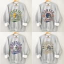 Sudadera Vintage de Todos los Equipos de Fútbol con Logo en Letras Grandes, Estilo Deportivo Unisex 2 small thumbnail