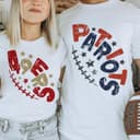 Vintage Todos los Equipos Fútbol Americano T-shirt, Hometown Fútbol Americano Teams Sudadera, Retro T-Camiseta Fútbol Americano Thowback Hoodie 3 small thumbnail