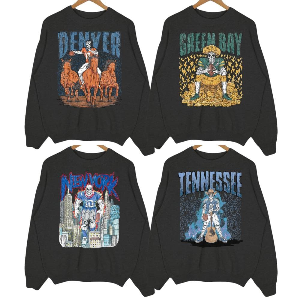 Vintage All Teams Football Skeleton Sweatshirt, Classic Big Words Logo for Football Enthusiasts Hoodie, Football Fan Tees Gift – image 3, NFL Tee, San Francisco 49ers Tee, Dallas Cowboys Tee, Detroit Lions Tee, Kansas City Chiefs Tee, Tampa Bay Buccaneers Tee, Arizona Cardinals Tee