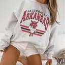 Vintage Arkansas Razorbacks Football Sweatshirt - Classic Fan Gift 1 small thumbnail
