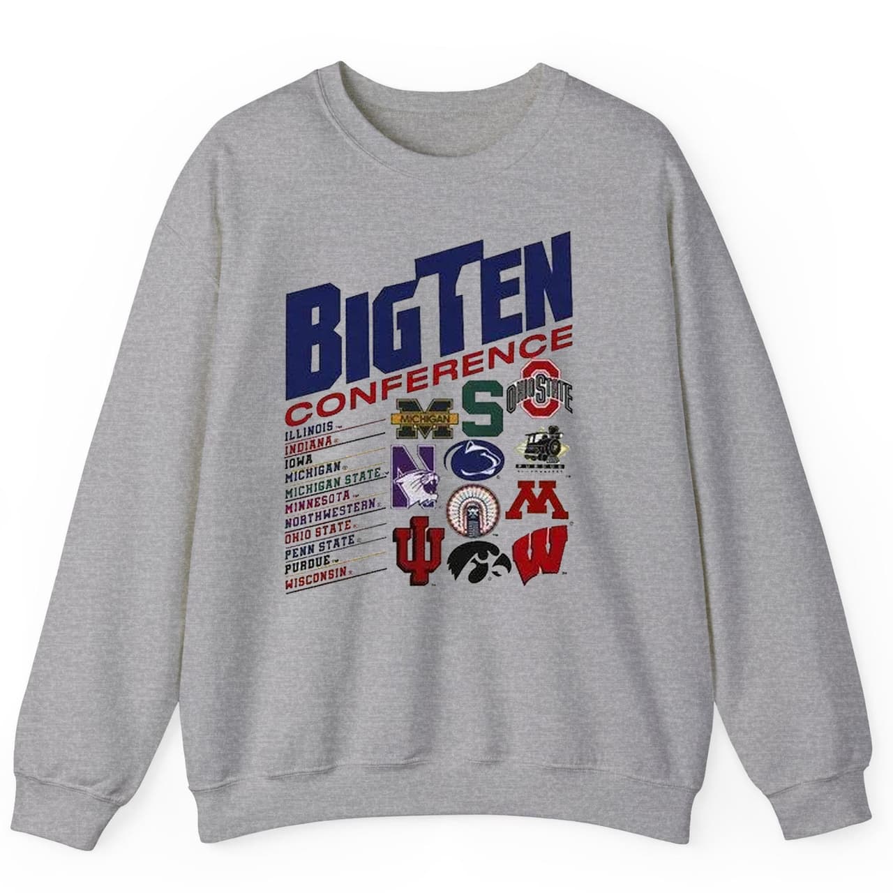 Vintage Big Ten Michigan Retro Baloncesto Cuello Redondo Sudadera Unisex – image 1, Big Ten Conference Basketball Tee, Big Ten Conference Basketball Merch, Big Ten Conference Basketball Shirt, Big Ten Conference Basketball Sweatshirt, Big Ten Conference Basketball Hoodie, Big Ten Conference Basketball Clothes