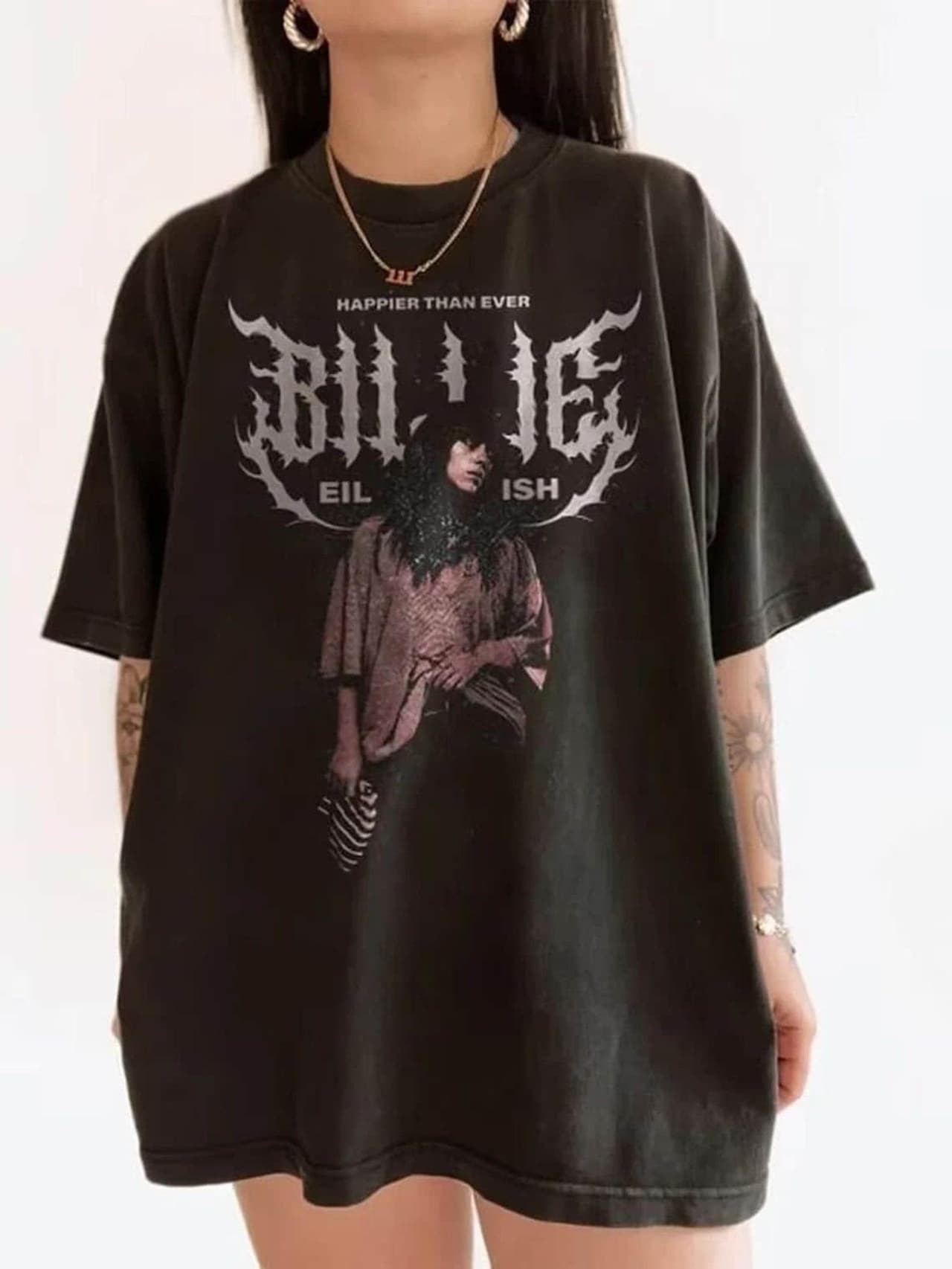 Vintage Billie Eilish Happier Than Ever Tour 2023 Shirt Merch Gift – image 1, Billie Eilish Tee, Billie Eilish Merch, Billie Eilish Shirt, Billie Eilish Sweatshirt, Billie Eilish Hoodie, Billie Eilish Clothes