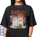 Vintage Bluey Halloween Shirt, Sweatshirt & Hoodie | Spooky Family Fun 3 small thumbnail