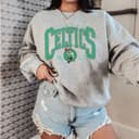 Sudadera Vintage Boston Celtics Baloncesto, Cuello Redondo, Regalo Unisex Fan 1 small thumbnail