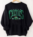 Sudadera Vintage Boston Celtics Baloncesto, Cuello Redondo, Regalo Unisex Fan 3 small thumbnail