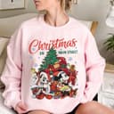 Vintage Cartoon Christmas Main Street Sweatshirt & Shirt Mickkey Minniie Gift 3 small thumbnail