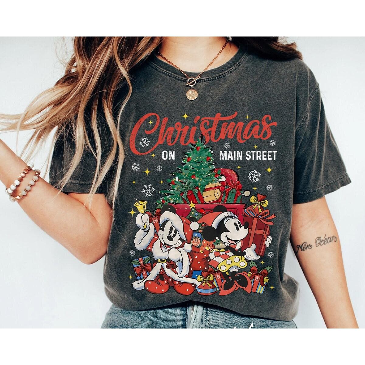 Vintage Cartoon Christmas Main Street Sweatshirt & Shirt Mickkey Minniie Gift – image 4, Mickkey Minniie Tee, Mickkey Minniie Merch, Mickkey Minniie Shirt, Mickkey Minniie Sweatshirt, Mickkey Minniie Hoodie, Mickkey Minniie Clothes
