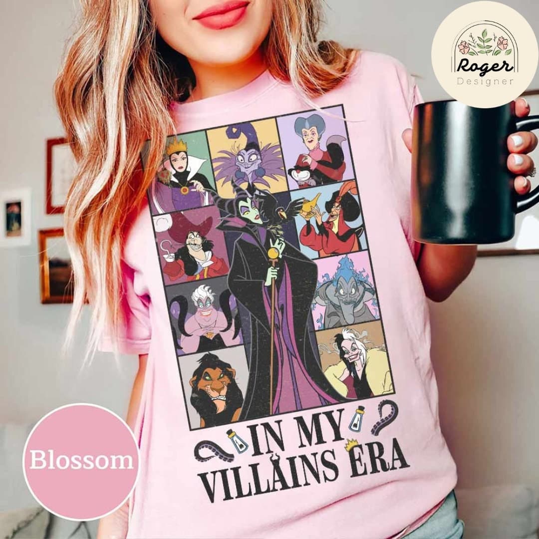 Vintage Cartoon Villains Shirt: Evil Friends Club, Maleficent, Evil Queen, Ursula, Cruella – image 2, Evil Friends Club Tee, Evil Friends Club Merch, Evil Friends Club Shirt, Evil Friends Club Sweatshirt, Evil Friends Club Hoodie, Evil Friends Club Clothes