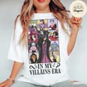 Vintage Cartoon Villains Shirt: Evil Friends Club, Maleficent, Evil Queen, Ursula, Cruella 3 small thumbnail