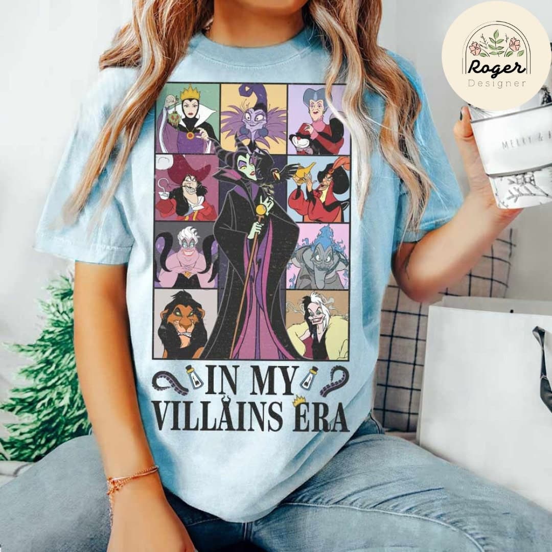 Vintage Cartoon Villains Shirt: Evil Friends Club, Maleficent, Evil Queen, Ursula, Cruella – image 4, Evil Friends Club Tee, Evil Friends Club Merch, Evil Friends Club Shirt, Evil Friends Club Sweatshirt, Evil Friends Club Hoodie, Evil Friends Club Clothes