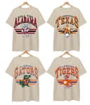 Vintage Universitaria Todos los Equipos NCAA T-Camiseta, Vintage Mascota Sudadera, Todos los Equiposs Universitaria Clásico Hoodie, Comfort Color 1 small thumbnail