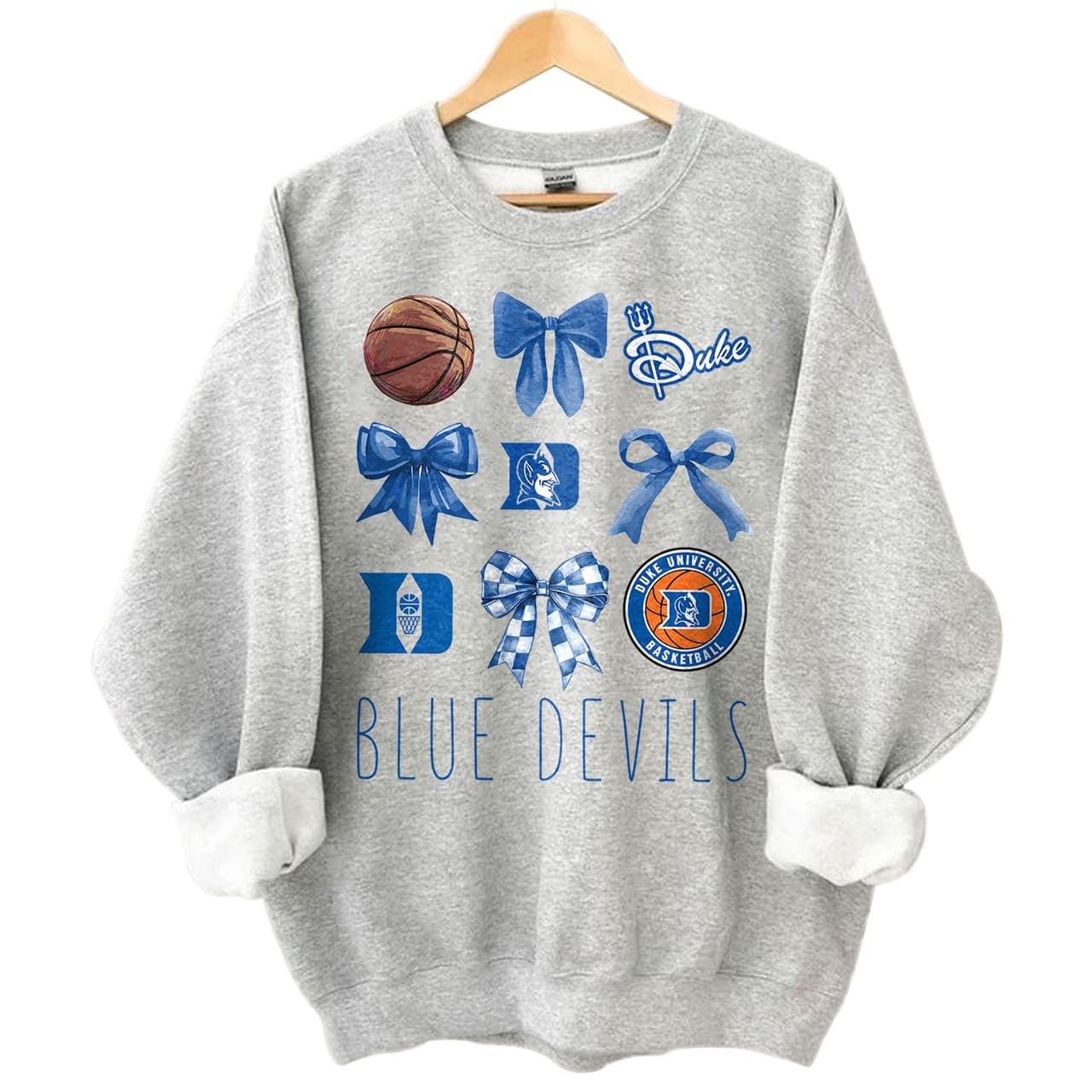 Vintage Coquette Duke Blue Devils NCAA Basketball Team Shirt Unisex – image 1, Duke Blue Devils Tee, Duke Blue Devils Merch, Duke Blue Devils Shirt, Duke Blue Devils Sweatshirt, Duke Blue Devils Hoodie, Duke Blue Devils Clothes