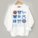 Vintage Coquette Duke Blue Devils NCAA Basketball Team Shirt Unisex 2 small thumbnail