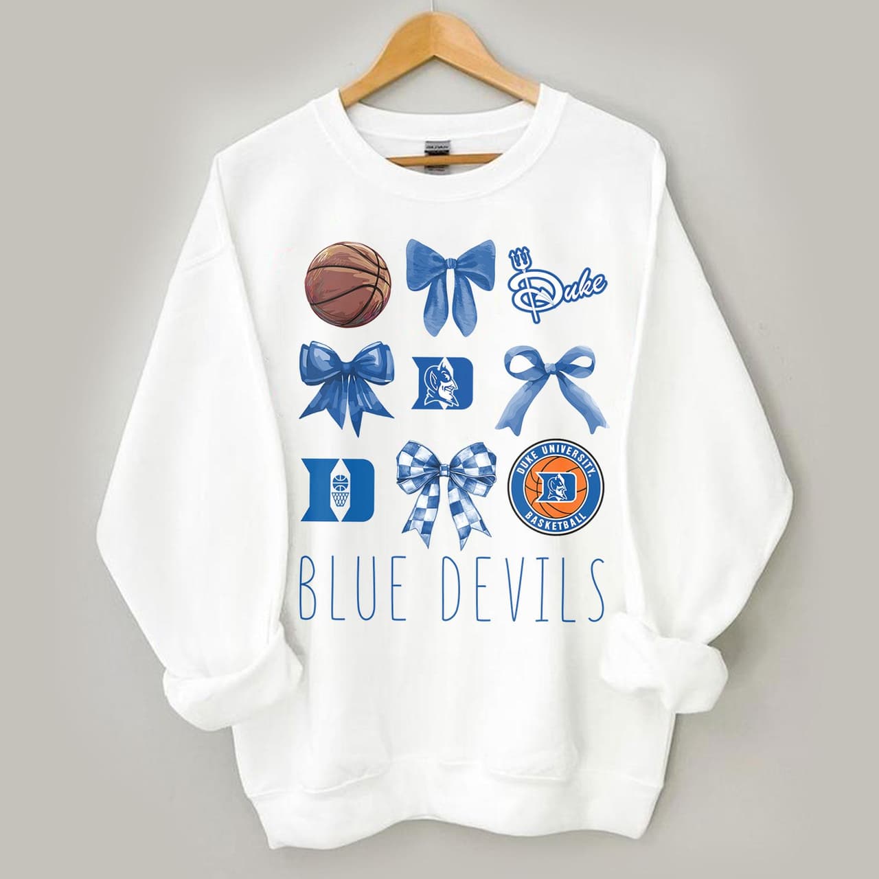 Vintage Coquette Duke Blue Devils NCAA Basketball Team Shirt Unisex – image 2, Duke Blue Devils Tee, Duke Blue Devils Merch, Duke Blue Devils Shirt, Duke Blue Devils Sweatshirt, Duke Blue Devils Hoodie, Duke Blue Devils Clothes