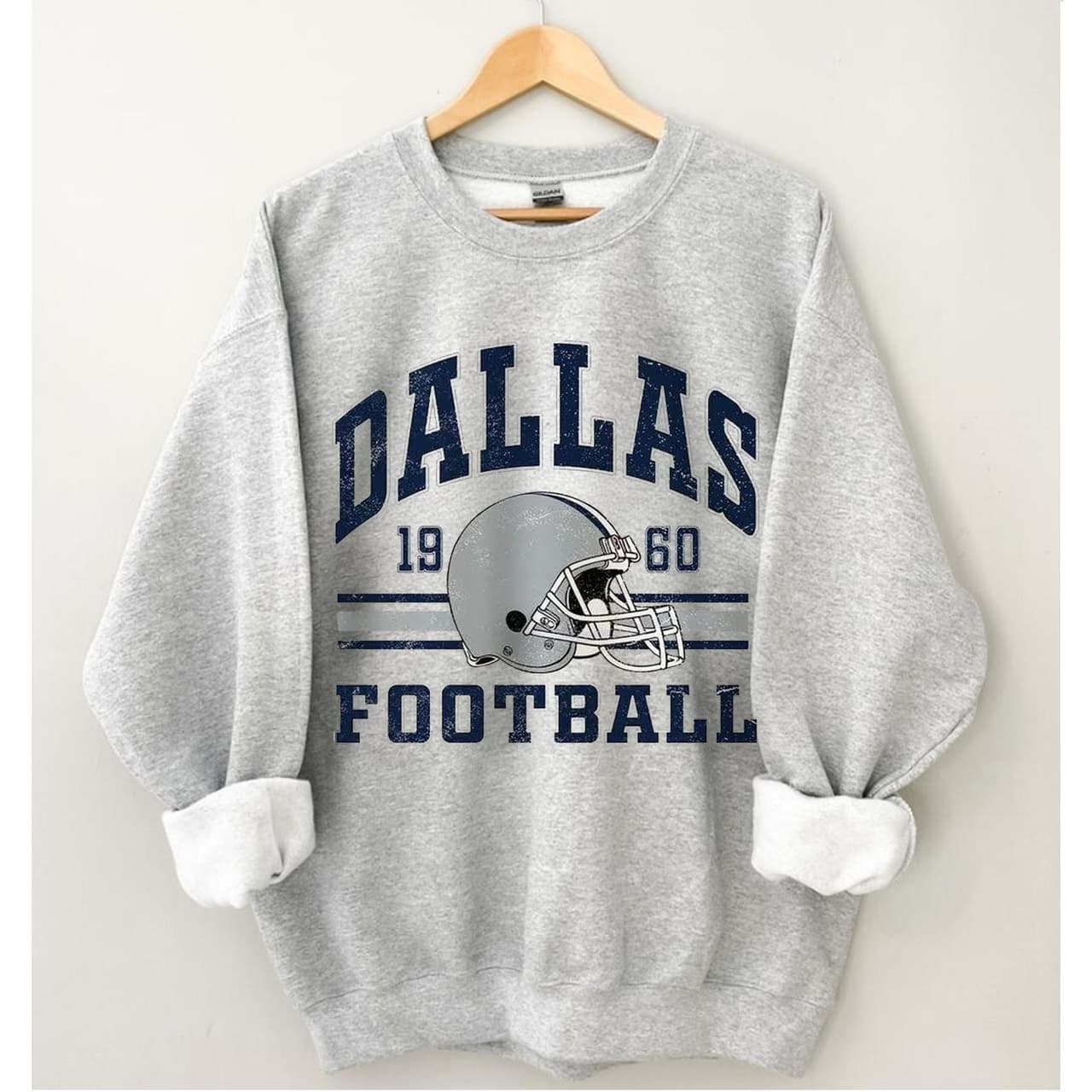 Vintage Dallas Football Crewneck Sweatshirt & Shirt Fan Gift – image 1, Dallas Cowboys Tee, cowboys shirt, cowboys tshirt, dallas cowboy shirt, dallas cowboys dress shirt, dallas cowboys football shirt, shirt dallas cowboys
