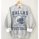 Vintage Dallas Football Crewneck Sweatshirt | Fan Game Day Gift 1 small thumbnail
