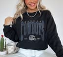 Vintage Dallas Football Sweatshirt, Dallas Crewneck Sweatshirt, Cowboy Crewneck Sweatshirt Sweatshirt, Hoodie, Comfort Colors 2 small thumbnail