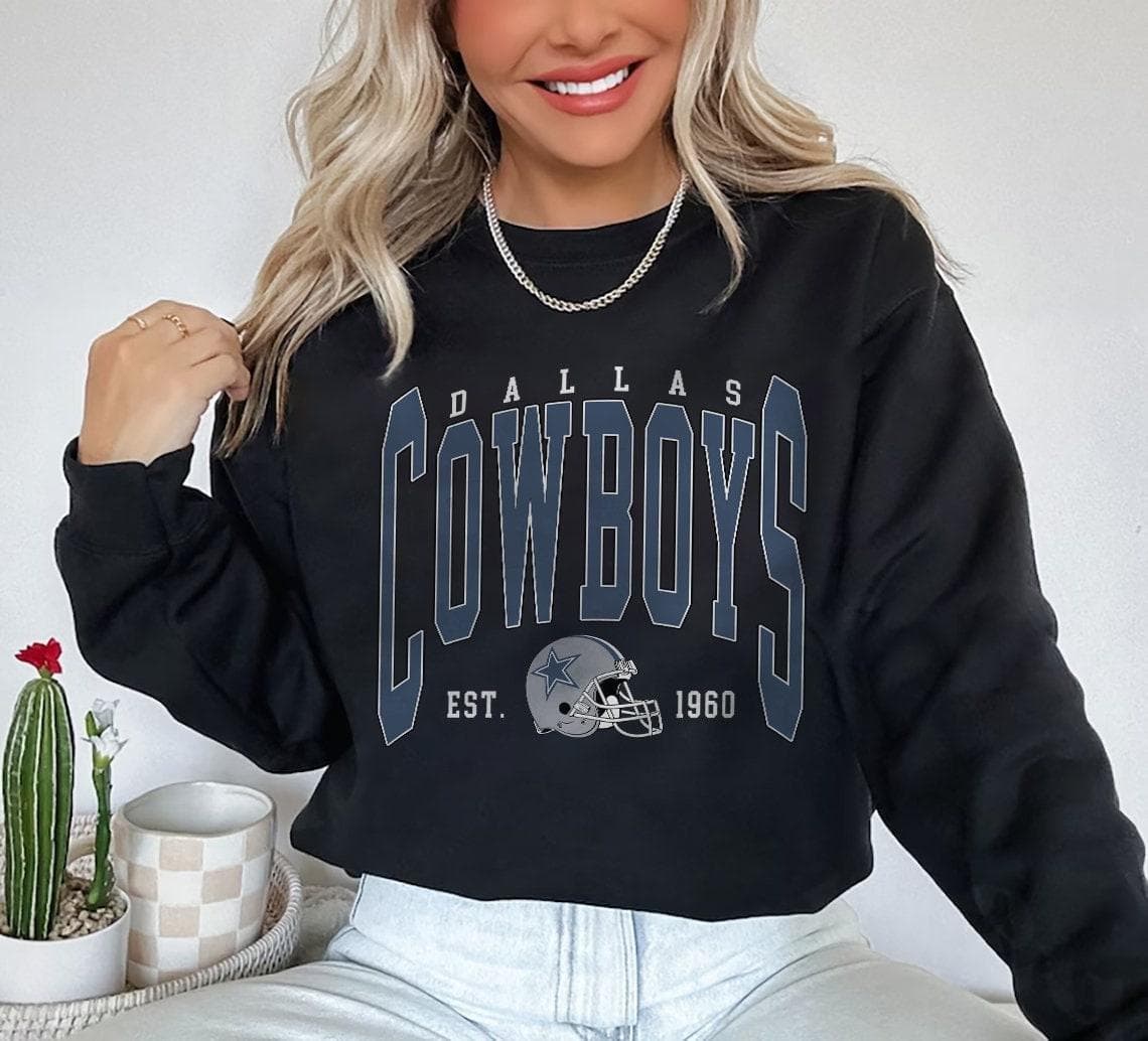 Vintage Dallas Football Sweatshirt, Dallas Crewneck Sweatshirt, Cowboy Crewneck Sweatshirt Sweatshirt, Hoodie, Comfort Colors – image 2, Dallas Cowboys Tee, cowboys shirt, cowboys tshirt, dallas cowboy shirt, dallas cowboys dress shirt, dallas cowboys football shirt, shirt dallas cowboys