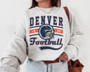 Vintage Denver Football Sweatshirt, Graphic Denver Team, Gift For Football Fan 1 small thumbnail